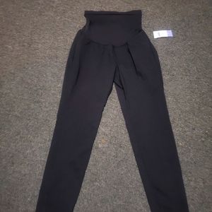 Size L Black Maternity Dress Pants